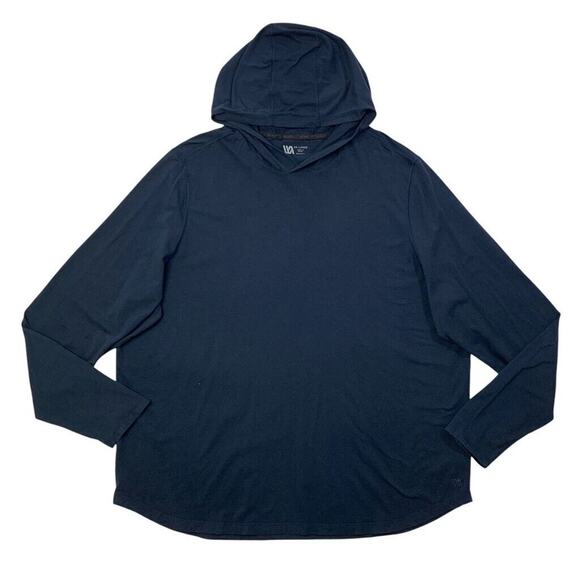 VRST Hoodie Mens XXL Navy Blue Lightweight Soft Modal Cotton Blend Sweatshirt - Picture 1 of 9